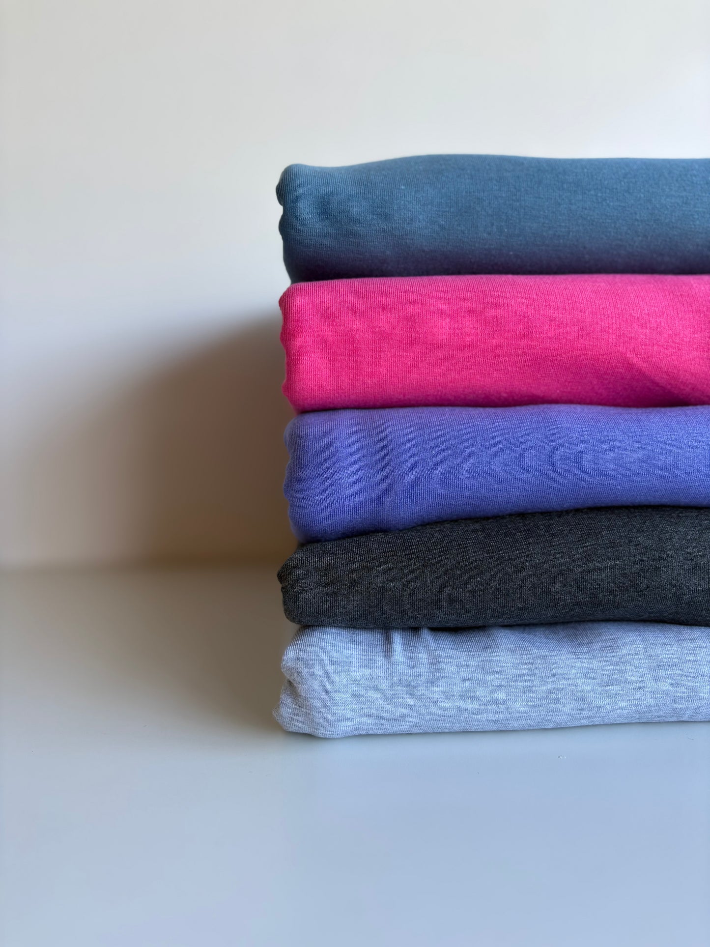 Charcoal Grey Tencel Jersey, French Terry & Rib
