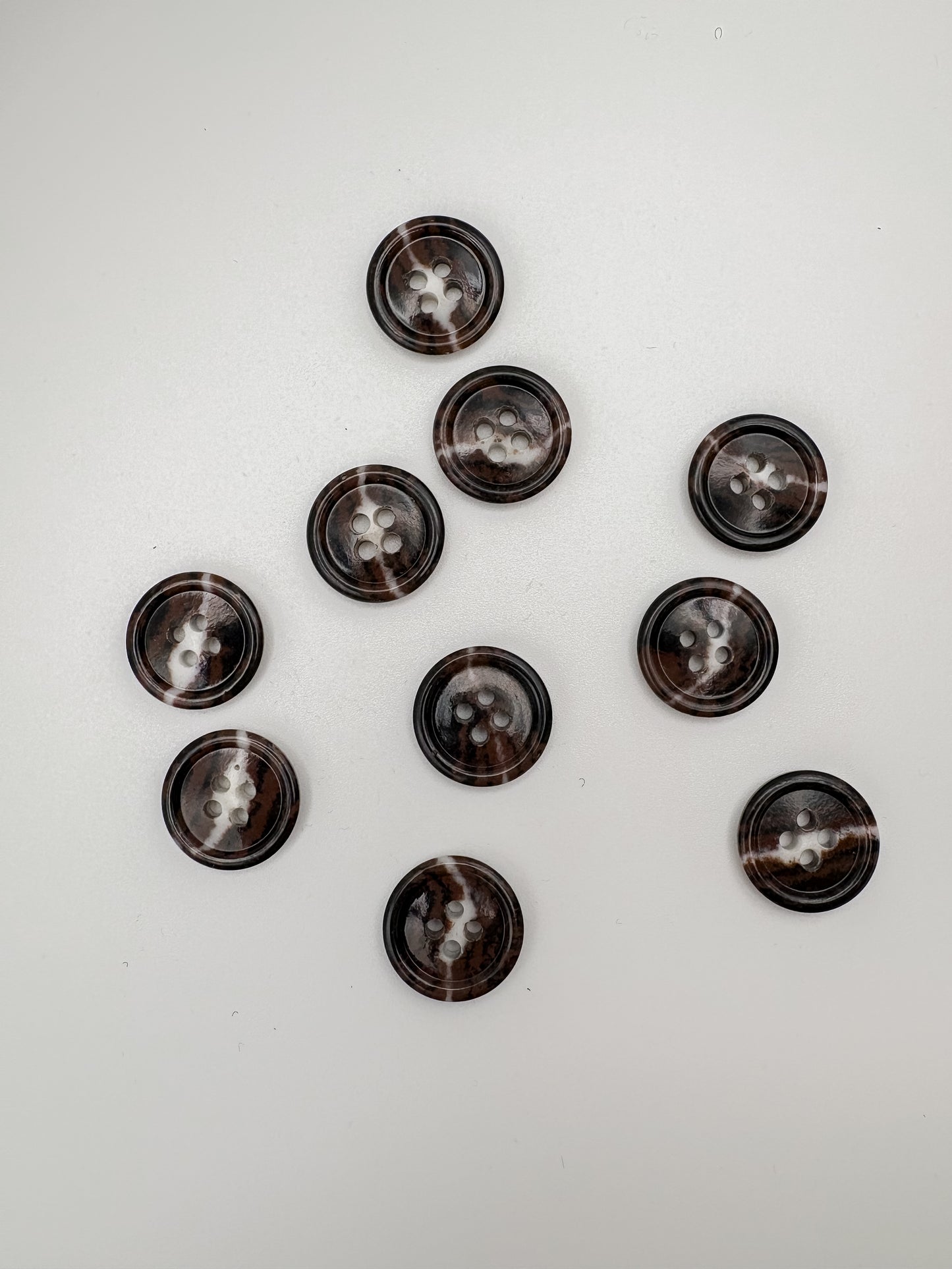 Tortoiseshell Buttons - 3/4”