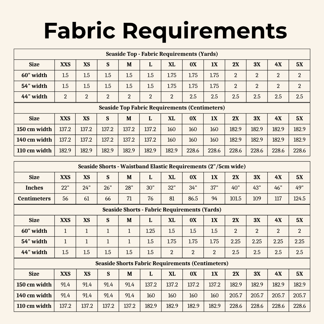 Seaside Set Sewing Pattern