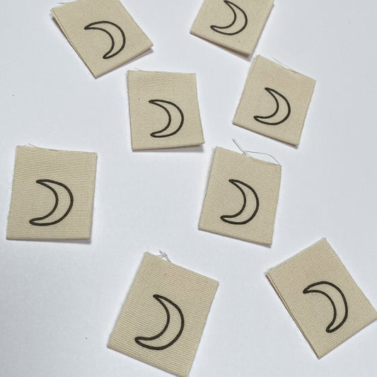 Cotton Labels - Moon