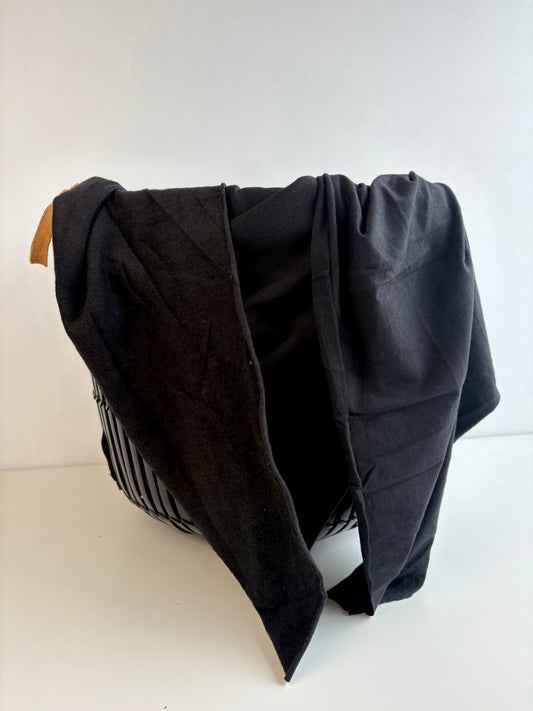 Black Tencel Fleece and Jersey