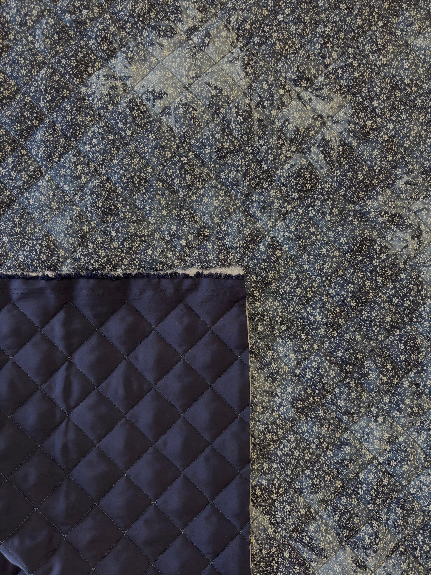 Indigo Tie Dye Tiny Floral Quilty