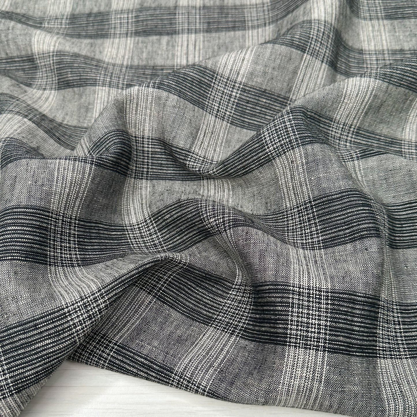 Pepper Plaid Linen/Cotton