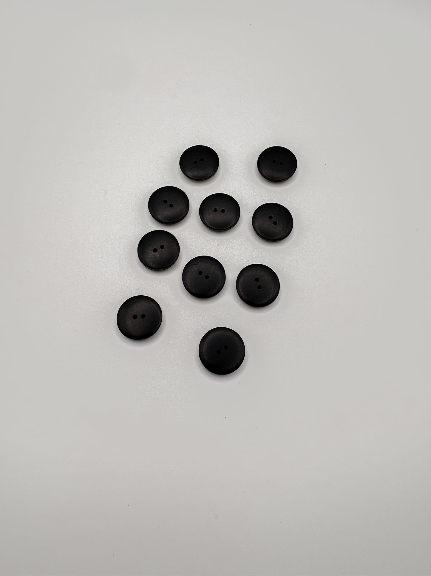 Black Plastic Buttons - 5/8”