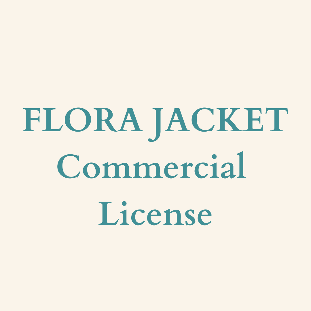 Flora & Kids Flora Jacket Commercial Use License - Sewing Pattern Use