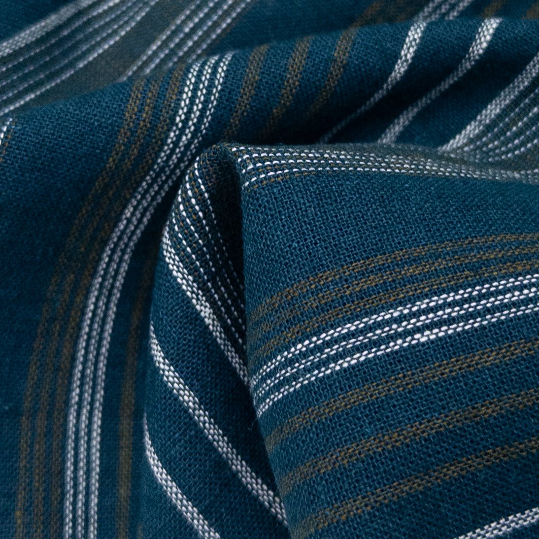 Mariner Stripe Yarn Dyed Linen/Cotton Blend