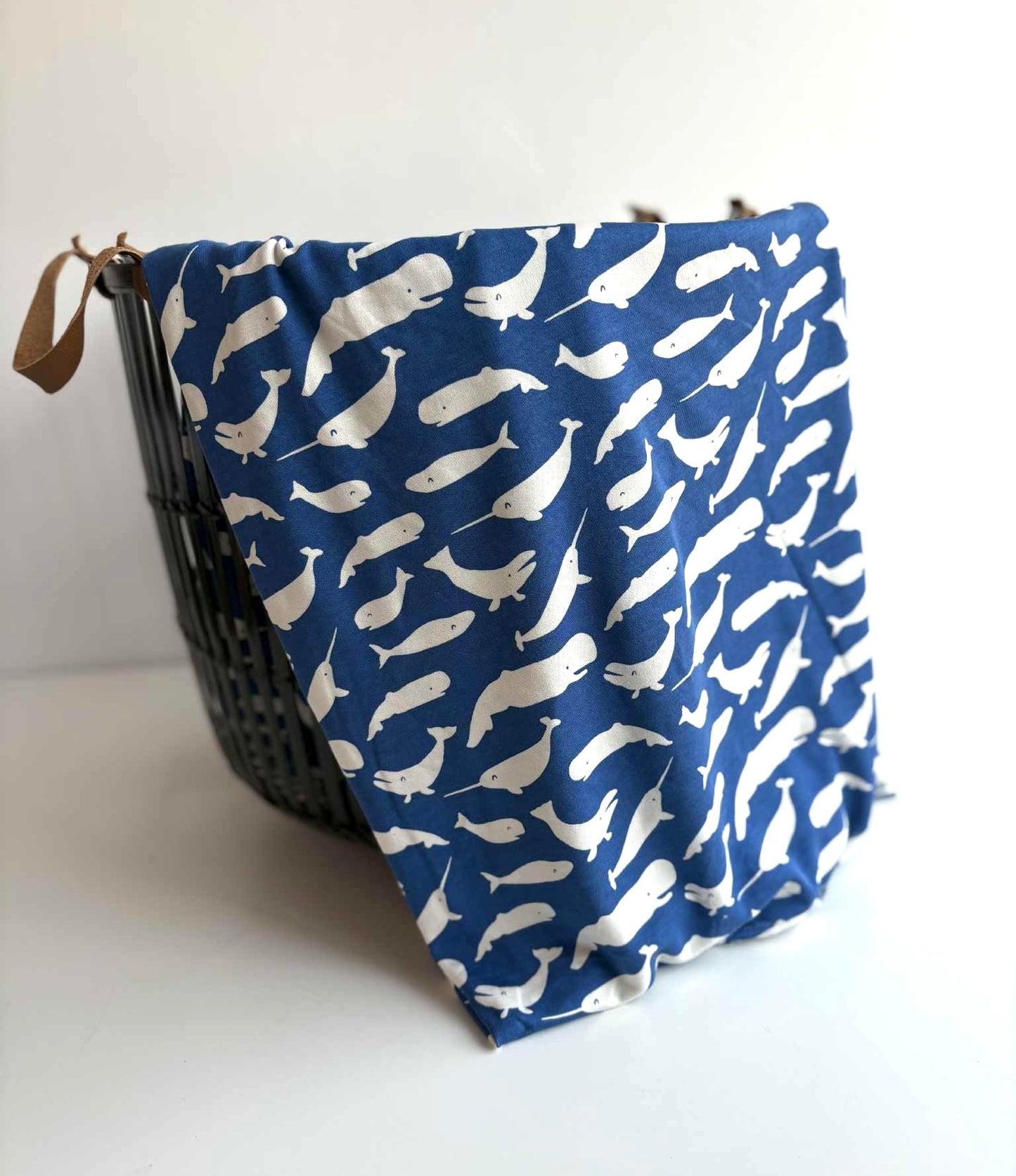 Royal Blue Whales Soothe Knit Jersey