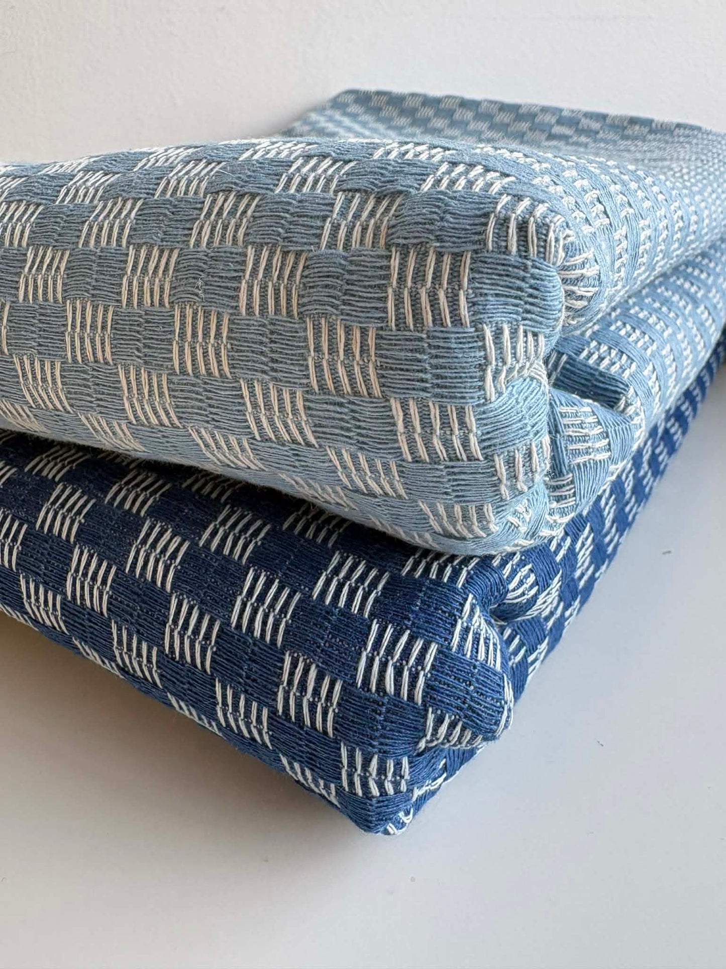 Checkered Denim - Light Wash