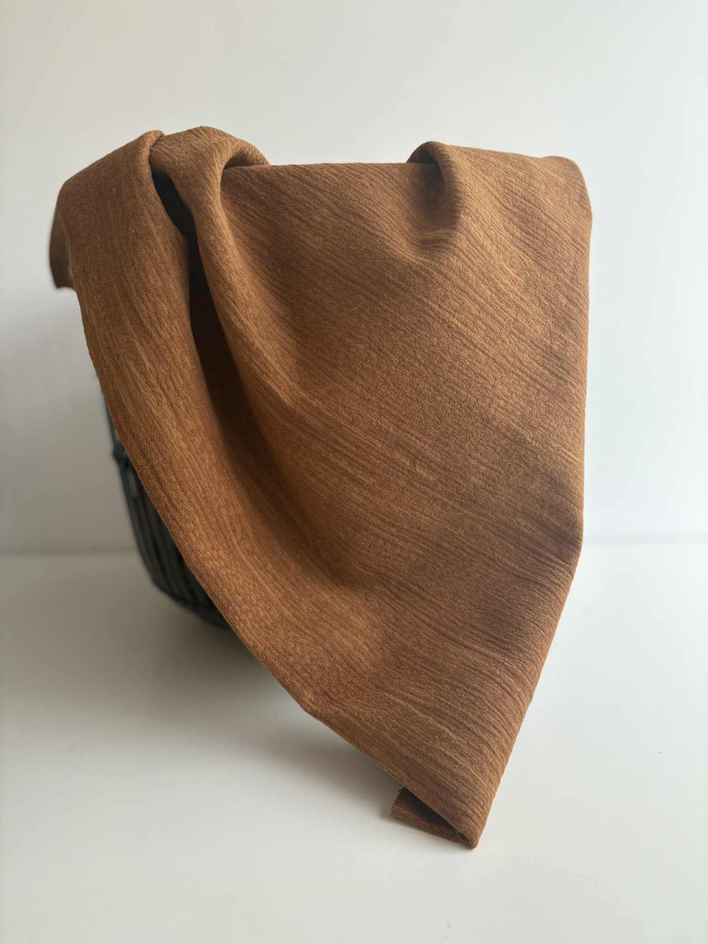 Toffee Cotton/Linen Jacquard