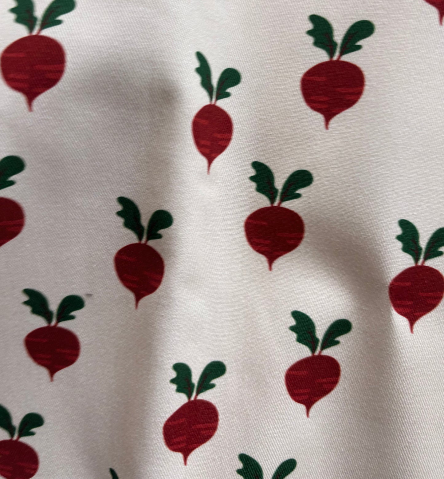 Midweight Printed Twill - Small Beets