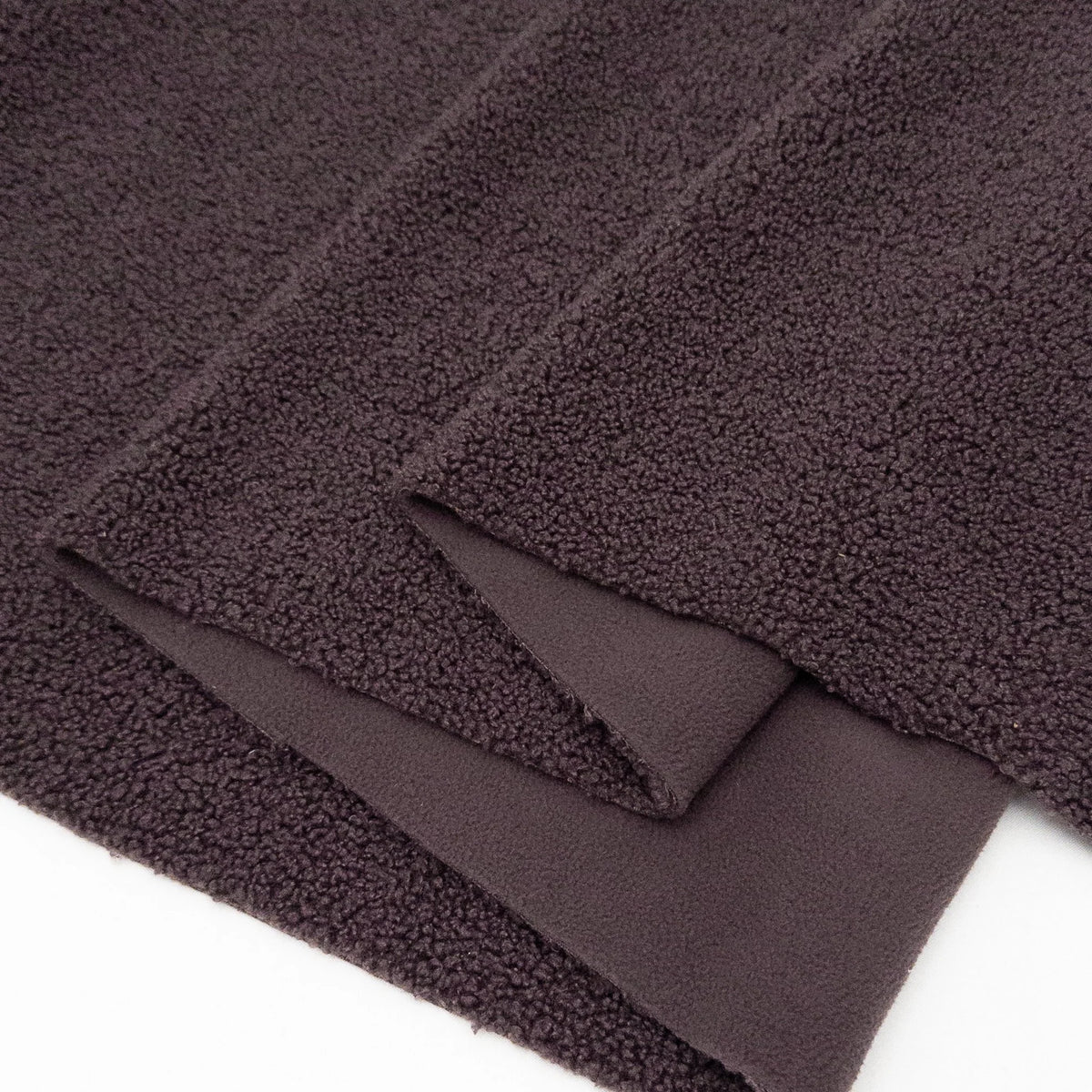 Fleece Backed Sherpa - Raisin