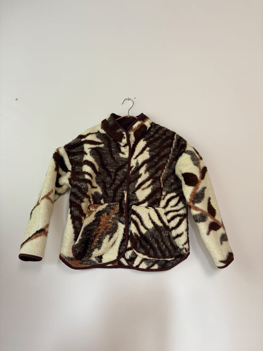 Leopard Flora Jacket Sample - Small