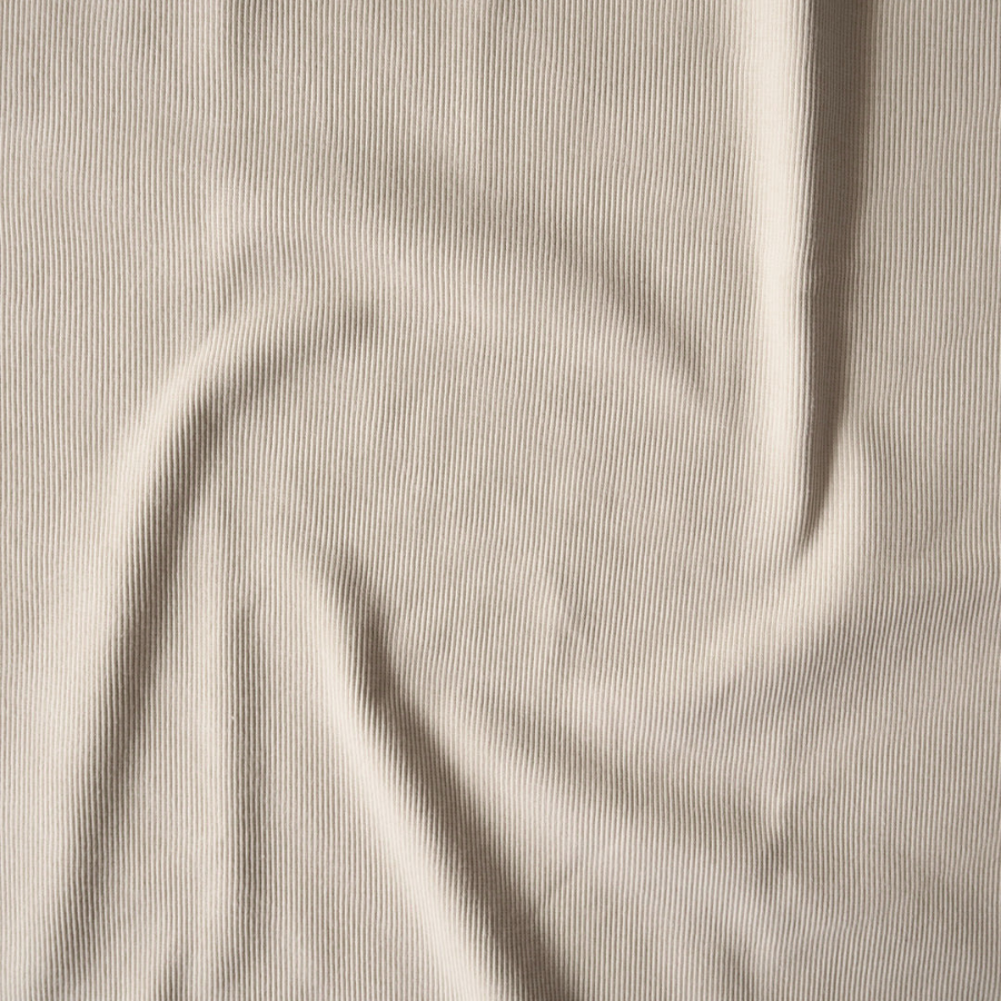 Organic Cotton Spandex Rib - Biscotti