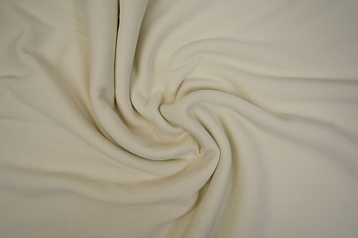 Organic Cotton Sweatshirt Fleece & Rib - Oyster