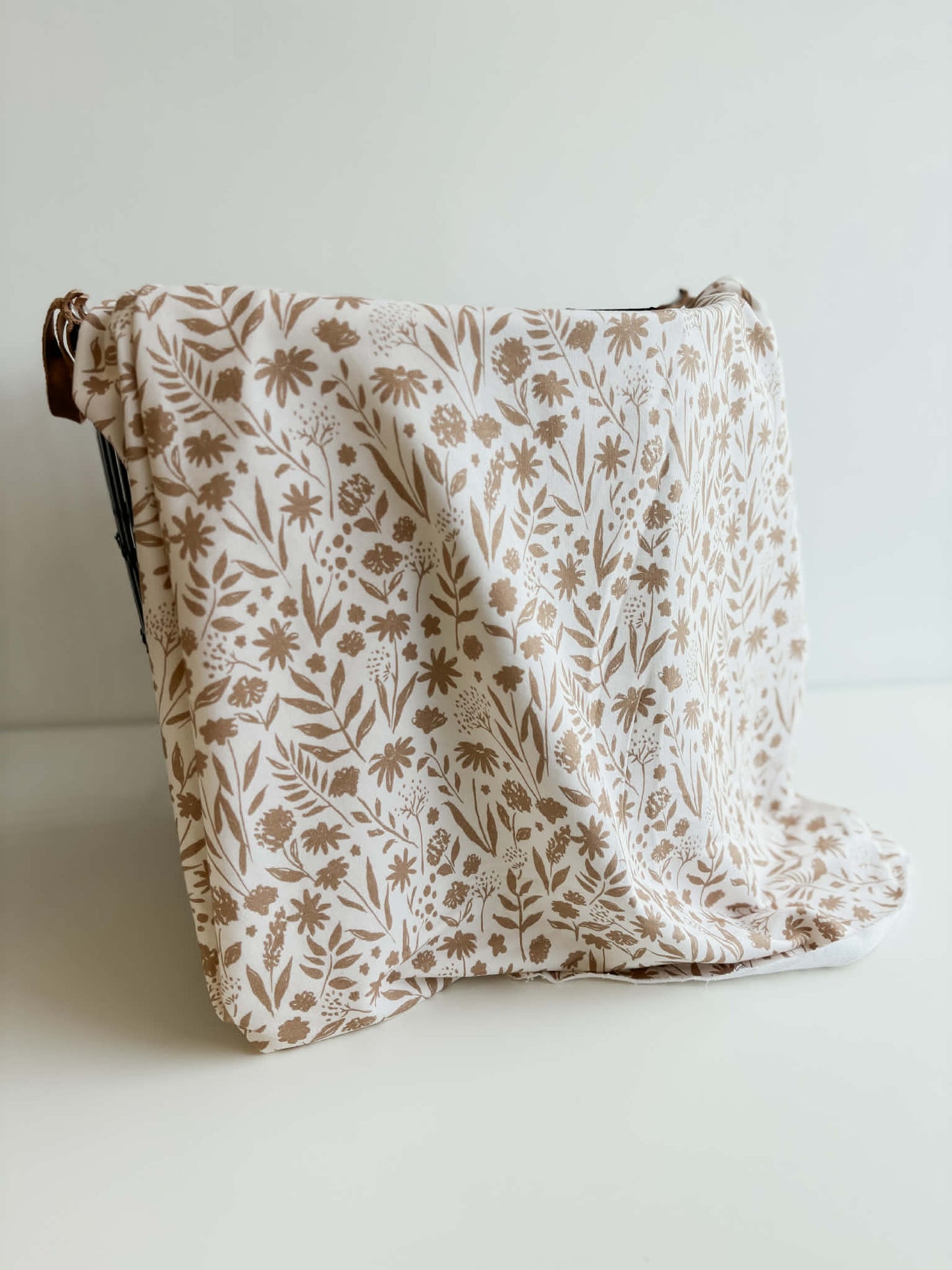 Rustic Floral Bamboo French Terry