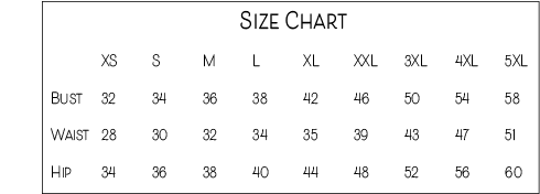 size measurement chart
