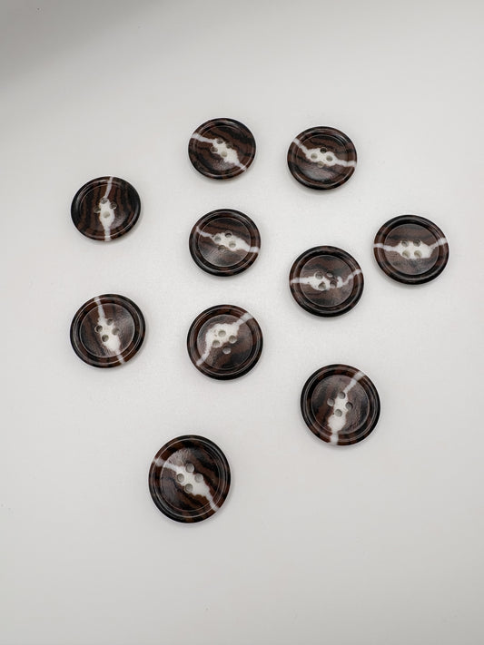 Tortoiseshell Buttons - 1”