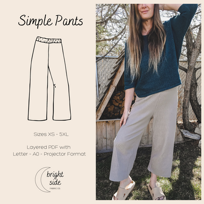 The Simple Pants Sewing Pattern