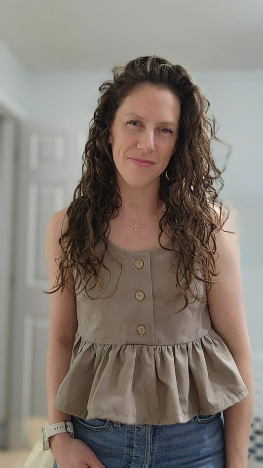 Bloom Button Top and Dress Sewing Pattern