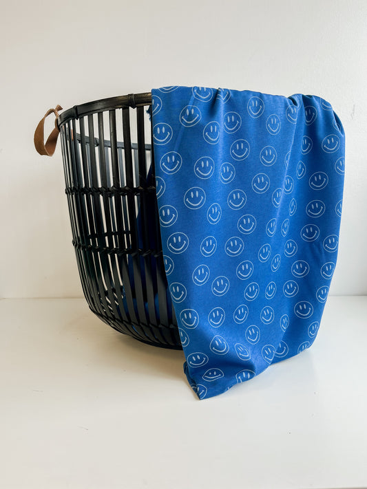 Blue Smilies Soothe Knit