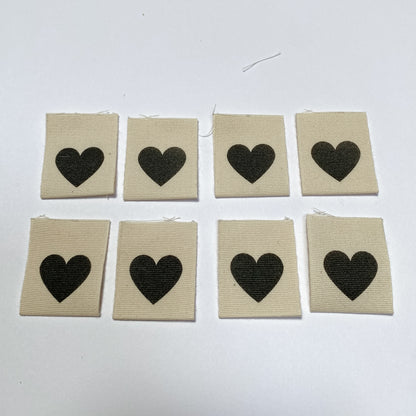 Cotton Labels - Hearts