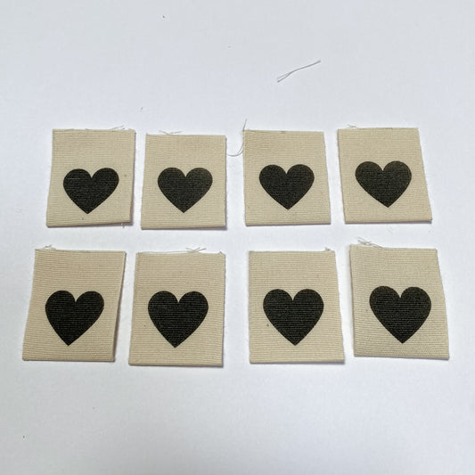 Cotton Labels - Hearts