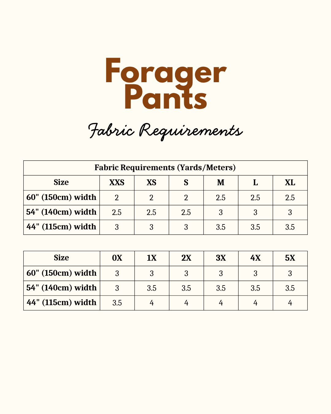 Forager Pants Sewing Pattern