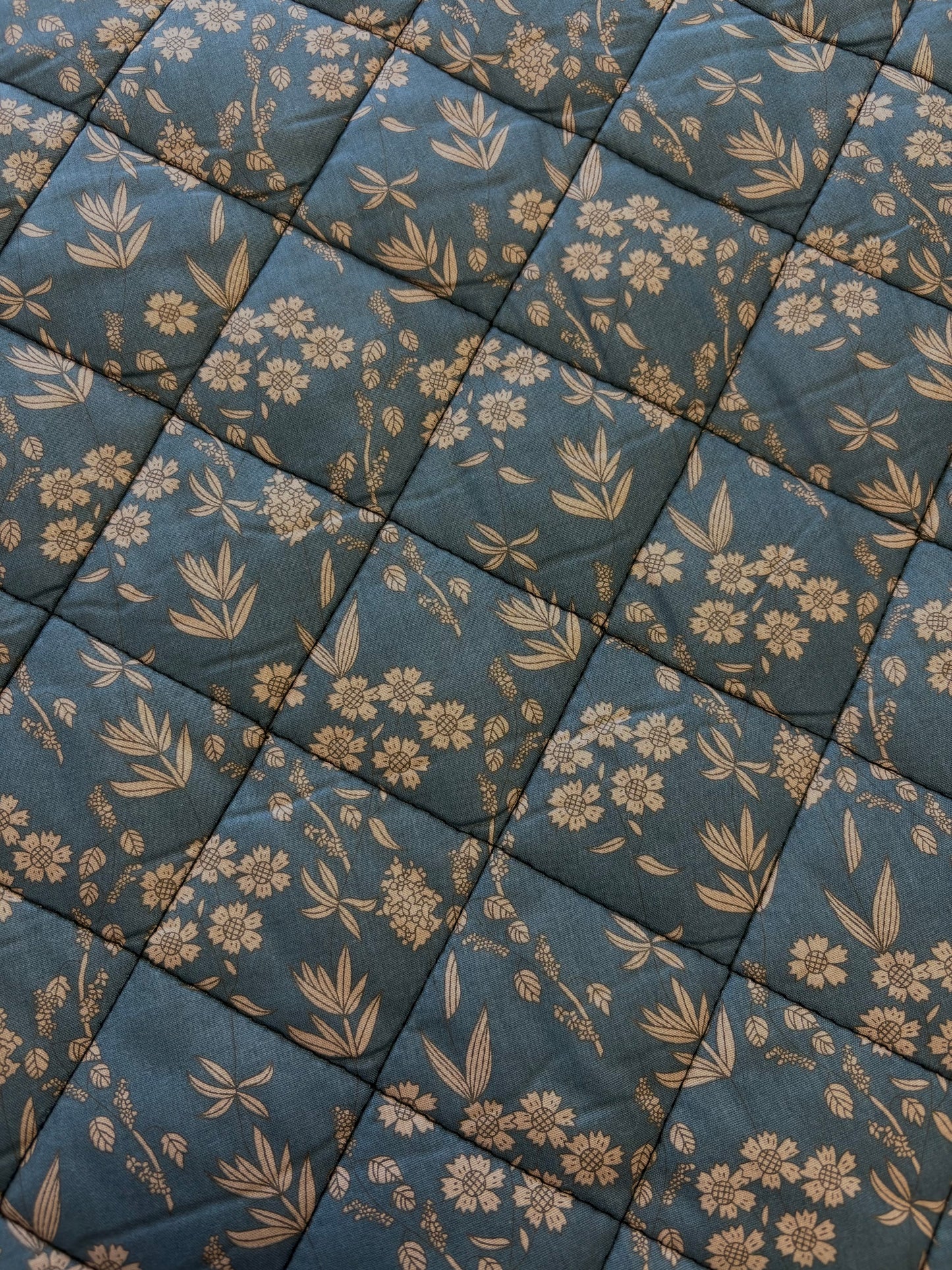 Moody Floral Double Sided Quilted Cotton