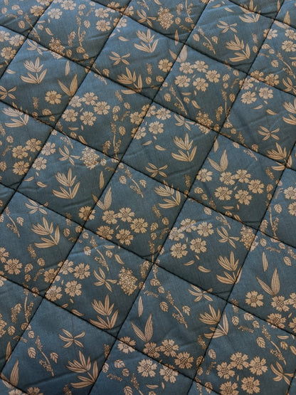 Moody Floral Double Sided Quilted Cotton