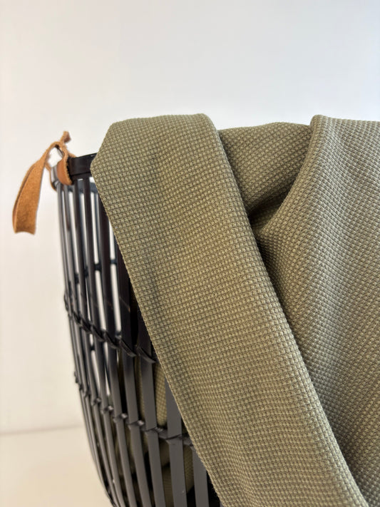 Olive Organic Cotton Waffle