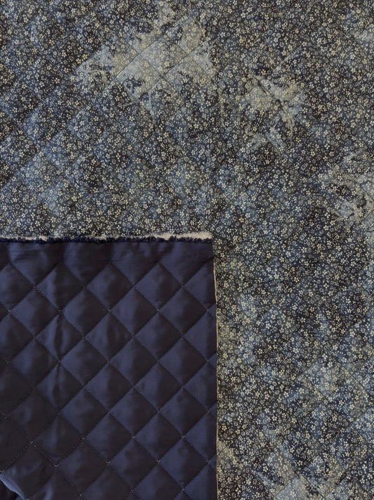 Indigo Tie Dye Tiny Floral Quilty