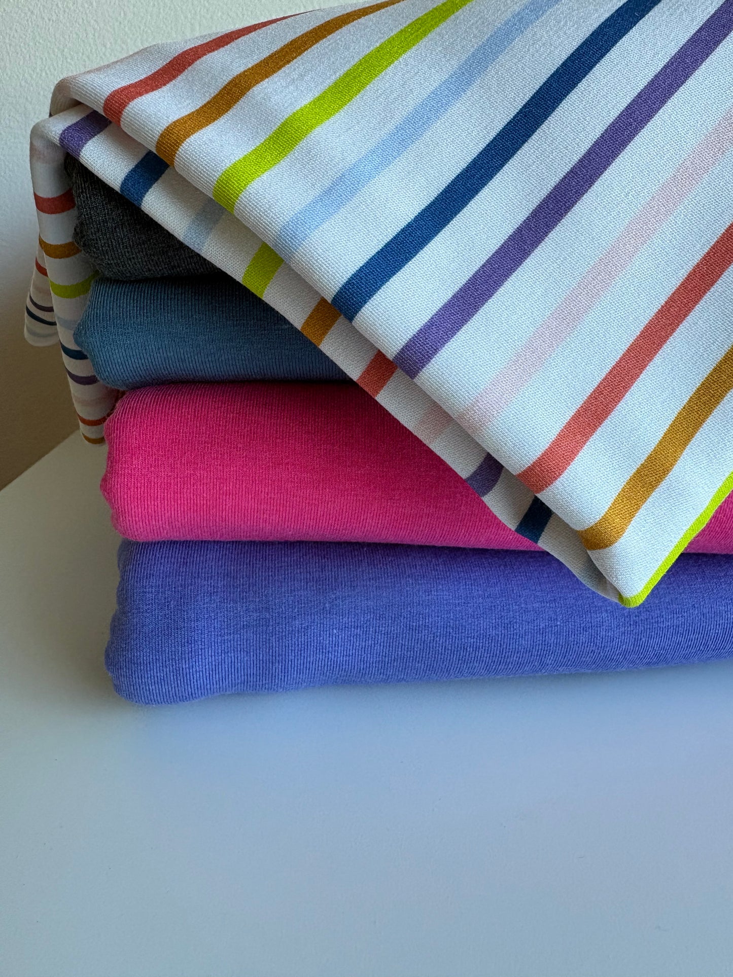 Pop Pink Tencel Jersey & French Terry