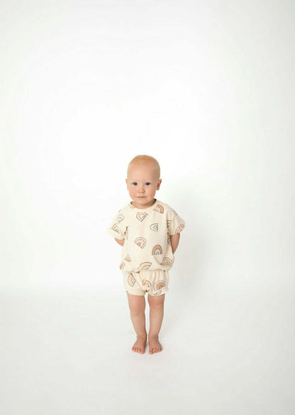 Muted Rainbow Bamboo/Cotton Jersey