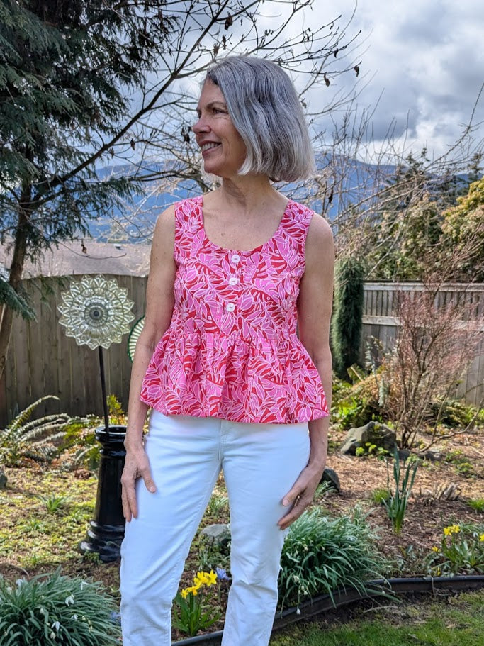 Bloom Button Top and Dress Sewing Pattern