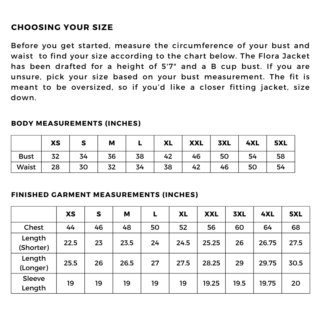 Flora Jacket and Vest Sewing Pattern