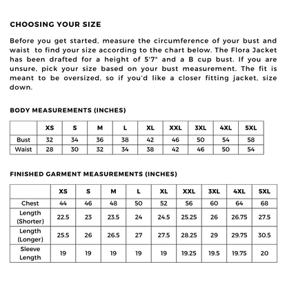 Flora Jacket and Vest Sewing Pattern