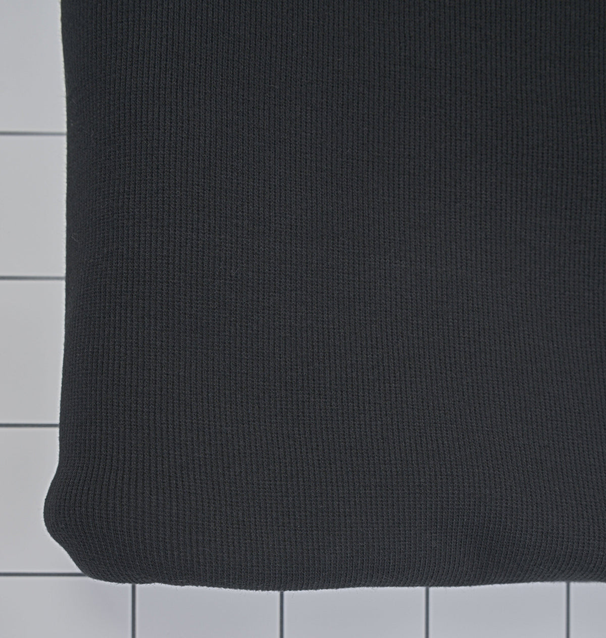 Organic Cotton Sweatshirt Fleece & Rib - Basalt