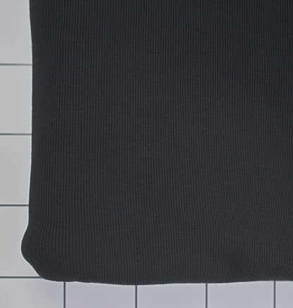 Organic Cotton Sweatshirt Fleece & Rib - Basalt
