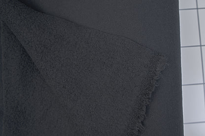 Organic Cotton Sweatshirt Fleece & Rib - Basalt
