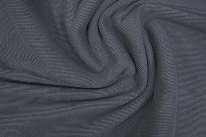 Organic Cotton Sweatshirt Fleece & Rib - Basalt