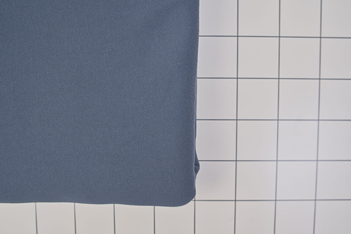 Organic Cotton Sweatshirt Fleece & Rib - Lagoon