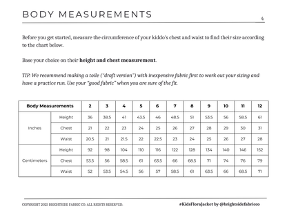 Kids Flora Jacket Sewing Pattern