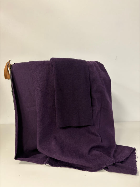 Softest Tencel Stretch Fleece & Rib - Plum