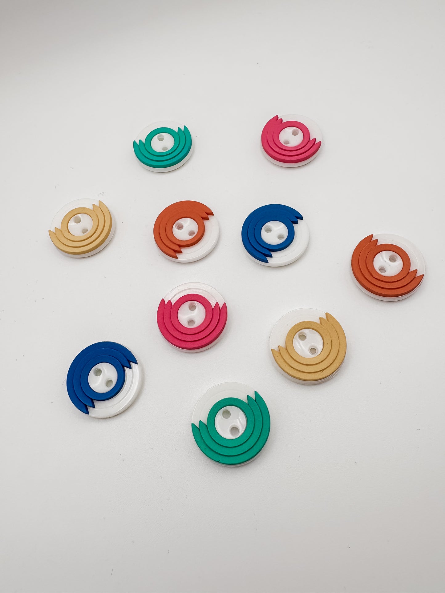 Bright Plastic Buttons - Mixed
