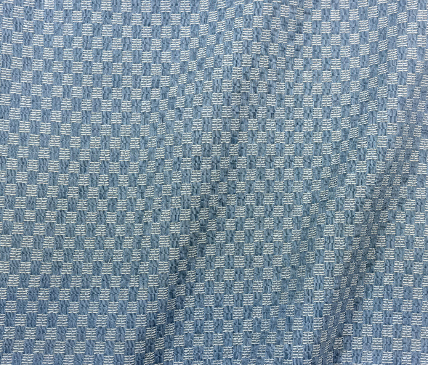 Checkered Denim - Light Wash