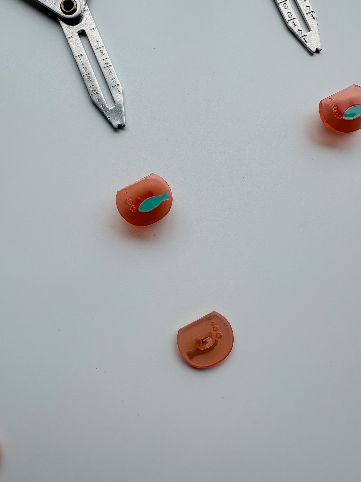 Vintage Fish Bowl Buttons