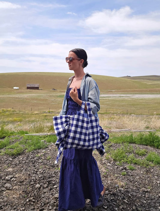 Farmhouse Checks - Navy