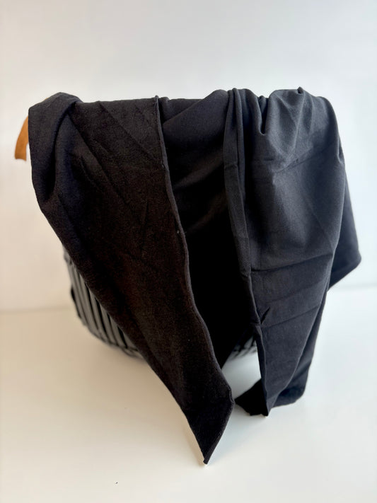 Black Tencel Fleece and Jersey