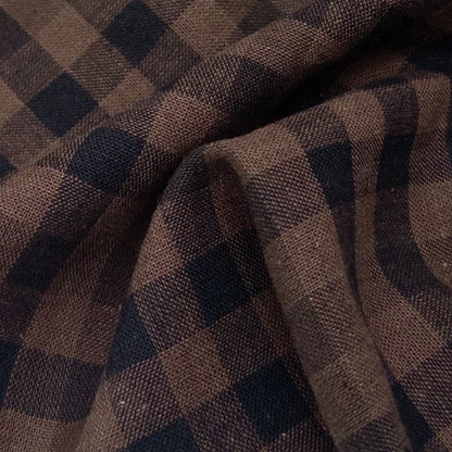 Coffee Bean Yarn Dyed Linen/Cotton Blend