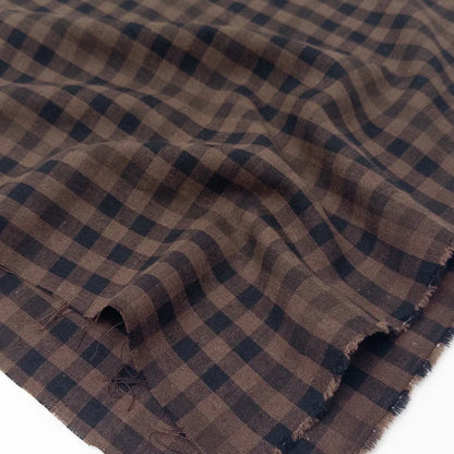 Coffee Bean Yarn Dyed Linen/Cotton Blend